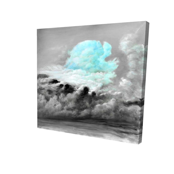 Begin Home Decor 32 x 32 in. Blue Clouds-Print on Canvas - 2080-3232-LA59-1