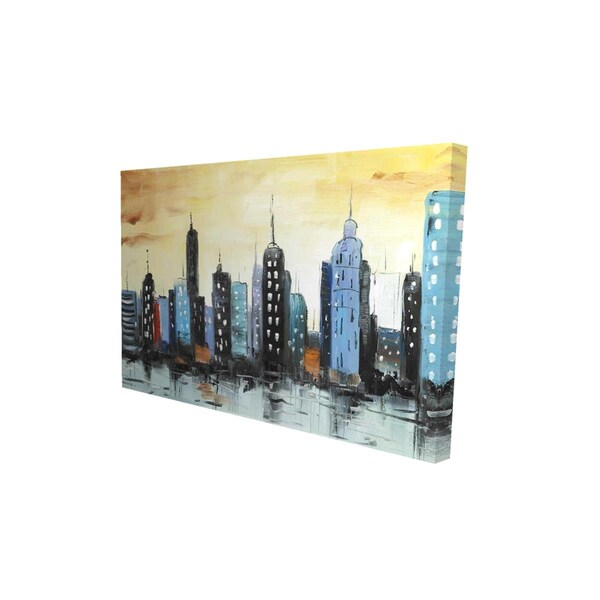 Fondo 20 x 30 in. Skyline on Cityscape-Print on Canvas - FO2791001