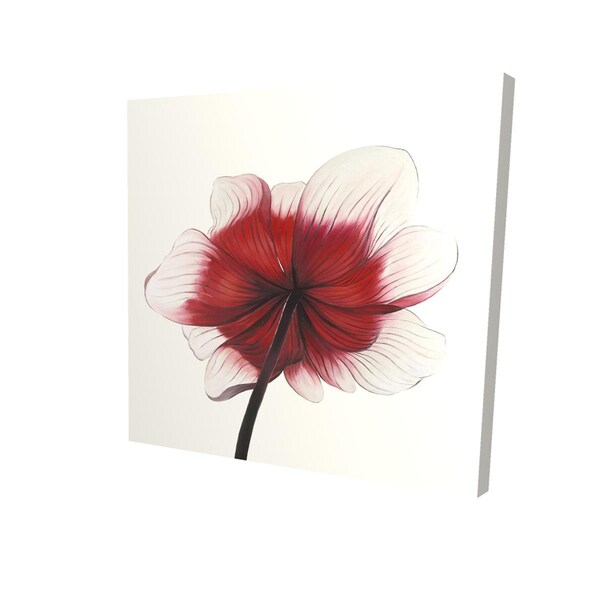 Fondo 32 x 32 in. Anemone Red Flower-Print on Canvas - FO2792624