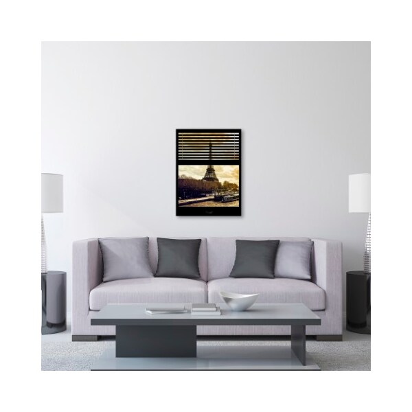 Trademark Fine Art Philippe Hugonnard 'Window View Paris at Sunset 5' Canvas Art, 24x32 - PH0011-C2432GG