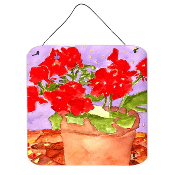 Micasa Flower - Geranium Aluminium Metal Wall or Door Hanging Prints - MI54721