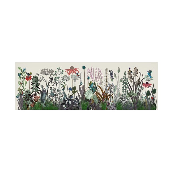 Trademark Fine Art Fab Funky 'Wildflower Bloom' Canvas Art, 10x32 - WAG18735-C1032GG