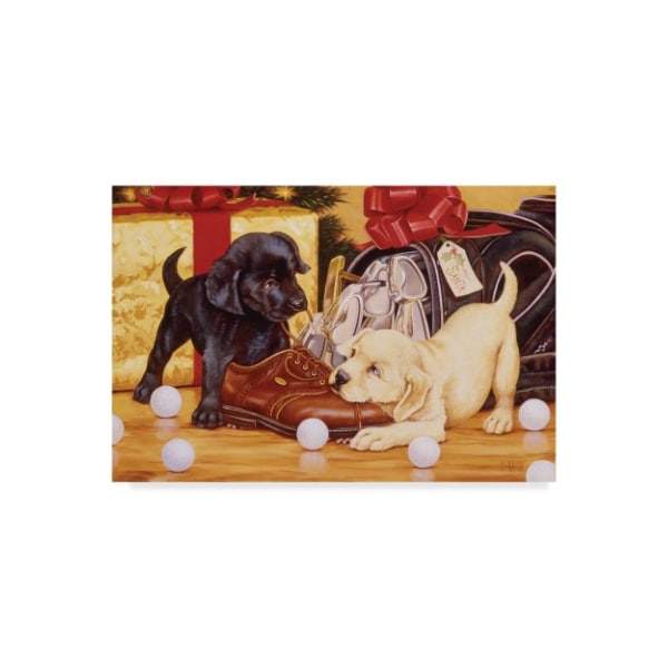 Trademark Fine Art Christopher Nick 'Lab Golf' Canvas Art, 16x24 - ALI41496-C1624GG