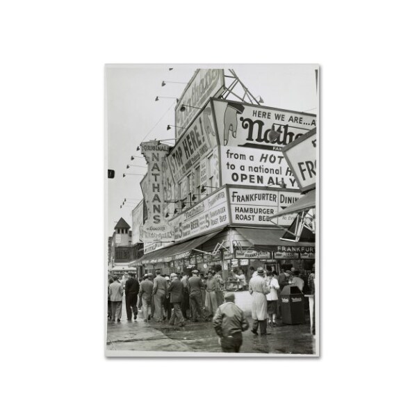 Trademark Fine Art Vintage Apple Collection 'Coney Island II' Canvas Art, 35x47 - ALI6540-C3547GG