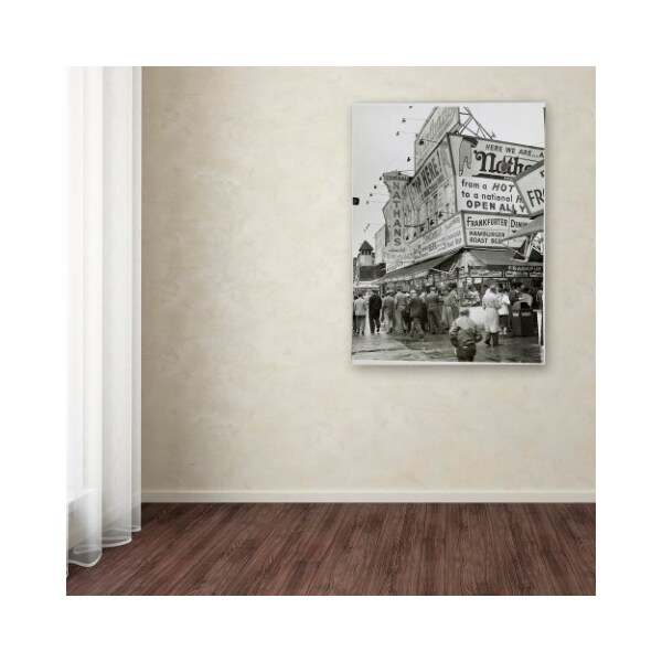 Trademark Fine Art Vintage Apple Collection 'Coney Island II' Canvas Art, 35x47 - ALI6540-C3547GG
