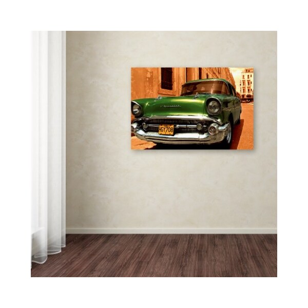Trademark Fine Art '1957 Chevy Bel Air' Canvas Art, 12x19 - MA008-C1219GG