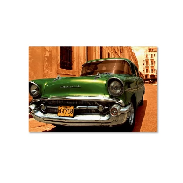 Trademark Fine Art '1957 Chevy Bel Air' Canvas Art, 12x19 - MA008-C1219GG