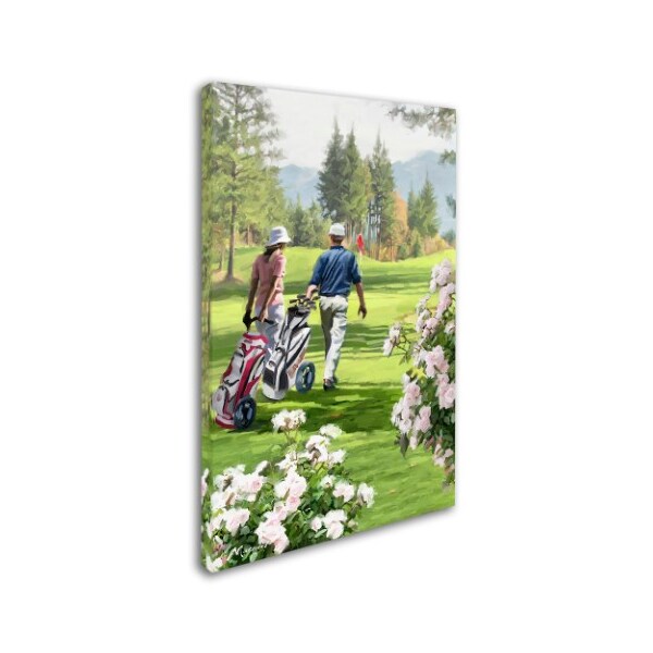 Trademark Fine Art The Macneil Studio 'Golfers' Canvas Art, 12x19 - ALI8644-C1219GG