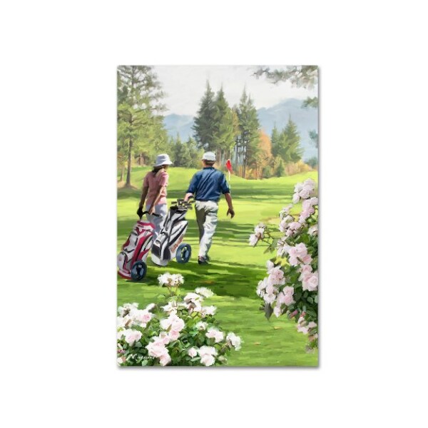 Trademark Fine Art The Macneil Studio 'Golfers' Canvas Art, 12x19 - ALI8644-C1219GG