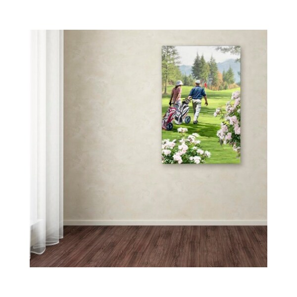 Trademark Fine Art The Macneil Studio 'Golfers' Canvas Art, 12x19 - ALI8644-C1219GG