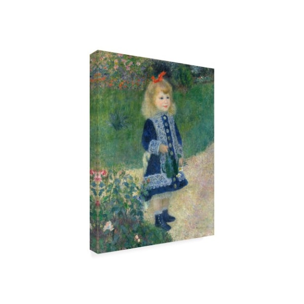 Trademark Fine Art Pierre Renoir 'A Girl With a Watering Can' Canvas Art, 14x19 - BL01308-C1419GG