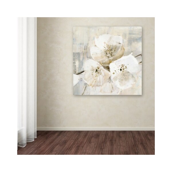 Trademark Fine Art Albena Hristova 'Elegance III Greige' Canvas Art, 14x14 - WAP01733-C1414GG