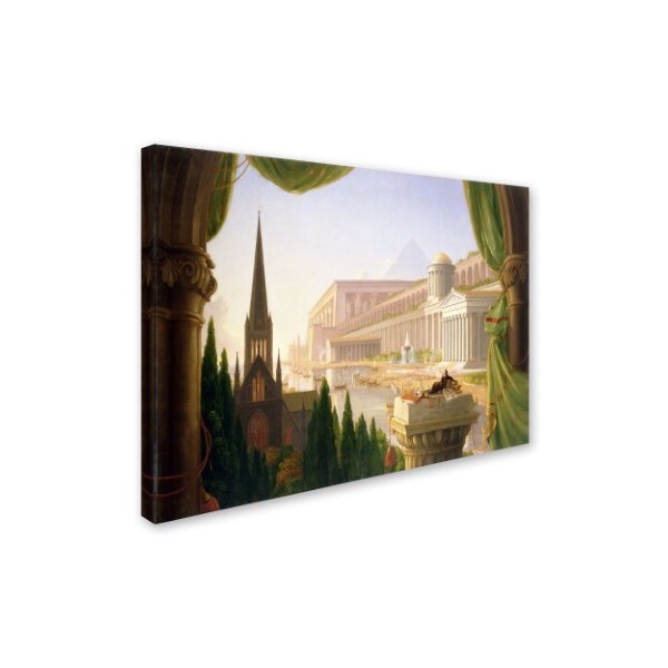 Trademark Fine Art Thomas Cole 'Architects Dream' Canvas Art, 14x19 - AA00848-C1419GG
