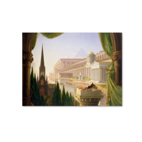 Trademark Fine Art Thomas Cole 'Architects Dream' Canvas Art, 14x19 - AA00848-C1419GG