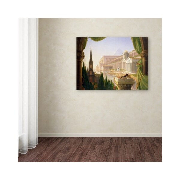 Trademark Fine Art Thomas Cole 'Architects Dream' Canvas Art, 14x19 - AA00848-C1419GG
