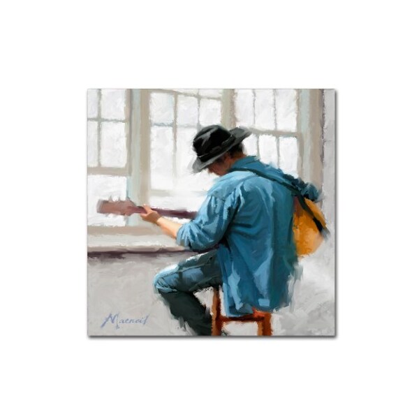 Trademark Fine Art The Macneil Studio 'Guitar Player' Canvas Art, 14x14 - ALI8553-C1414GG