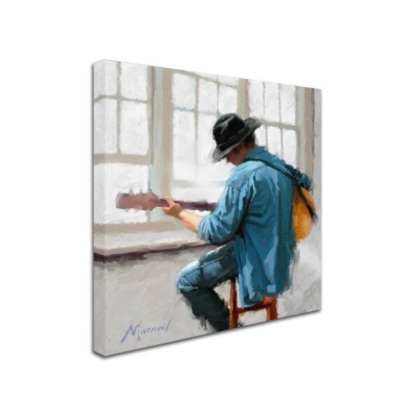 Trademark Fine Art The Macneil Studio 'Guitar Player' Canvas Art, 14x14 - ALI8553-C1414GG