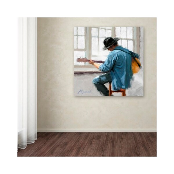 Trademark Fine Art The Macneil Studio 'Guitar Player' Canvas Art, 14x14 - ALI8553-C1414GG