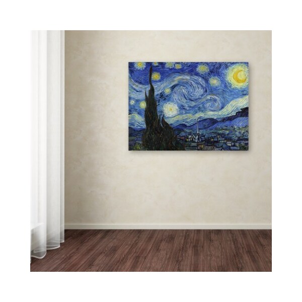 Trademark Fine Art Vincent van Gogh 'Starry Night' Canvas Art, 18x24 - AA01270-C1824GG