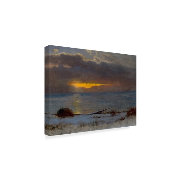 Trademark Fine Art Albert Bierstadt 'Sunrise On Lake Tahoe, California, 1872' Canvas Art, 35x47 - BL02248-C3547GG