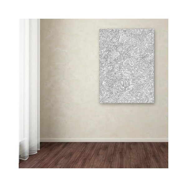 Trademark Fine Art Hello Angel 'Oodles of Doodles' Canvas Art, 14x19 - ALI2888-C1419GG