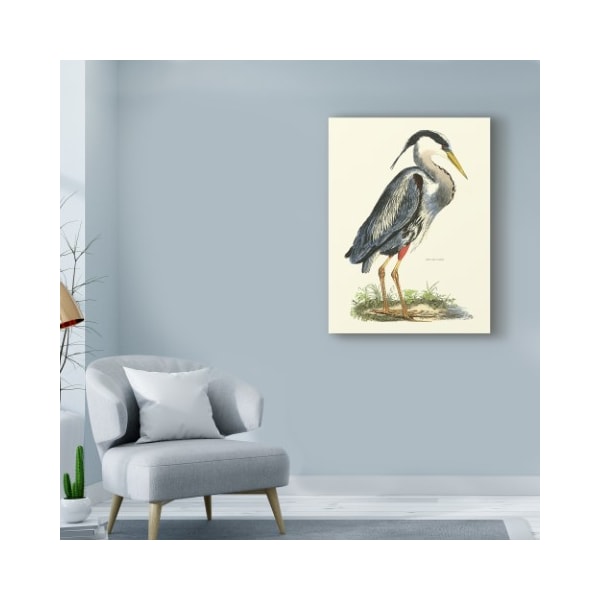 Trademark Fine Art John Selby 'Custom Great Blue Heron' Canvas Art, 14x19 - WAG02539-C1419GG