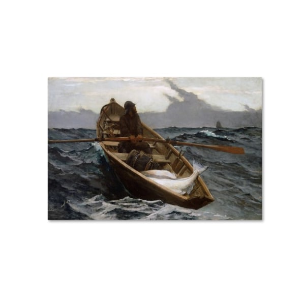 Trademark Fine Art Homer 'The Fog Warning' Canvas Art, 12x19 - AA00364-C1219GG