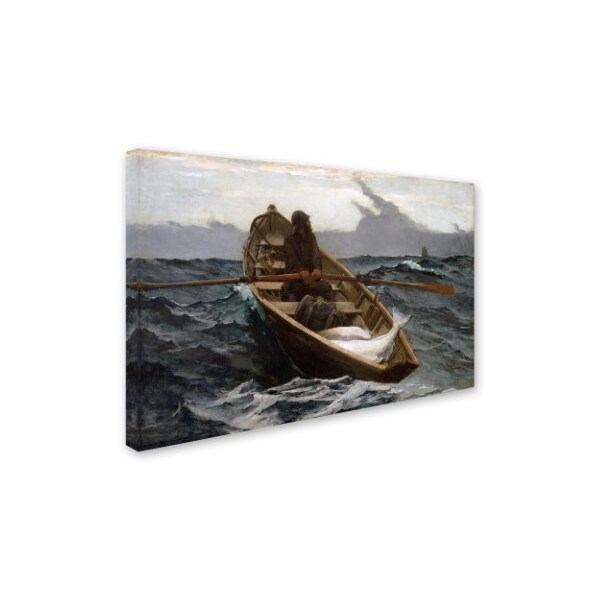 Trademark Fine Art Homer 'The Fog Warning' Canvas Art, 12x19 - AA00364-C1219GG