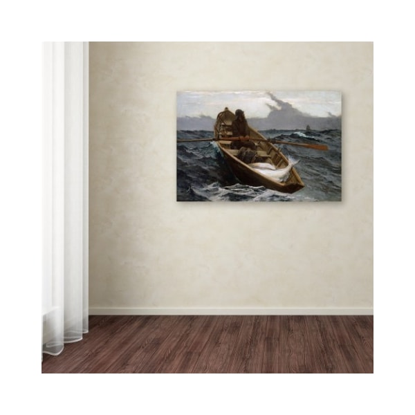 Trademark Fine Art Homer 'The Fog Warning' Canvas Art, 12x19 - AA00364-C1219GG