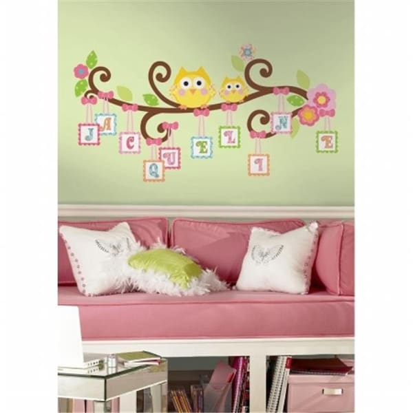 Roommates RoomMates RMK2079GM Happi Scroll Tree Letter Branch Peel & Stick Giant Wall Decal - RMK2079GM