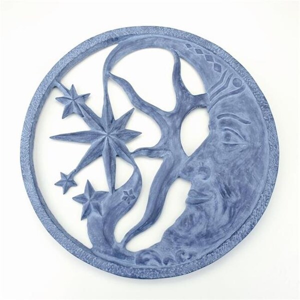 Spi Home SPI Home 21098 26.50 x 26.50 x 1.50 in. Moon & Star Wall Plaque - 21098