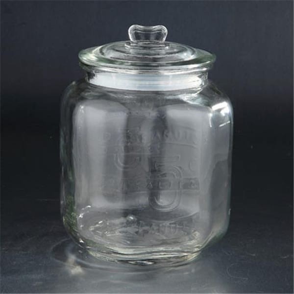 Diamond Star Diamond Star 58049 11 x 8.5 in. Glass Jar with Lid; Clear - 58049