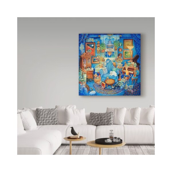 Trademark Fine Art Bill Bell 'Blue Room' Canvas Art, 18x18 - ALI25615-C1818GG