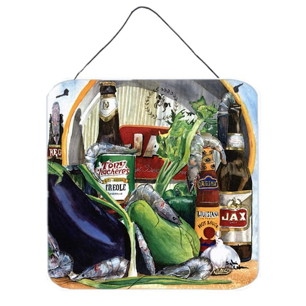 Jensendistributionservices Eggplant And New Orleans Beers Aluminium Metal Wall Or Door Hanging Prints - MI1656114
