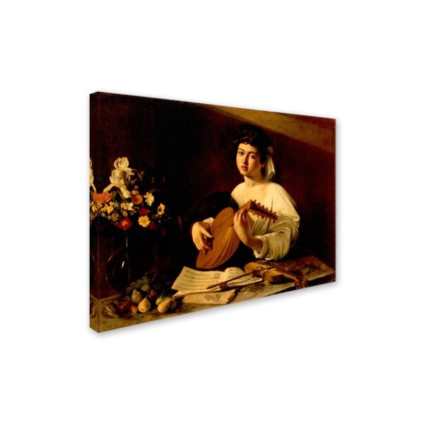 Trademark Fine Art Caravaggio 'The Lute Player' Canvas Art, 24x32 - AA00076-C2432GG