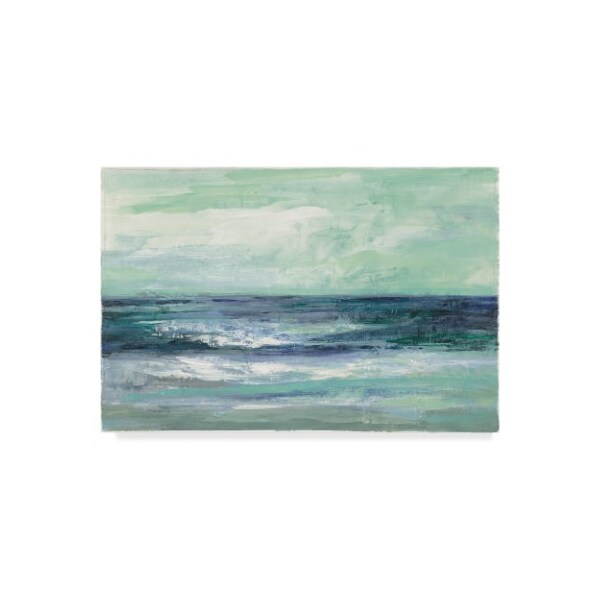 Trademark Fine Art Silvia Vassileva 'Tide Green And Teal' Canvas Art, 22x32 - WAP06765-C2232GG