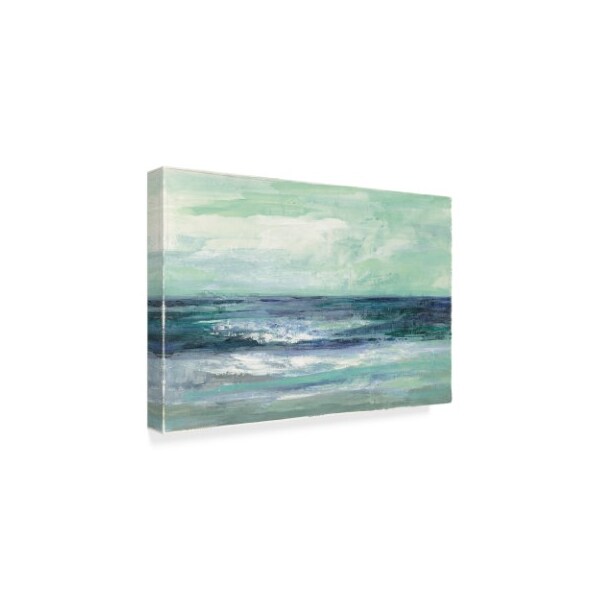 Trademark Fine Art Silvia Vassileva 'Tide Green And Teal' Canvas Art, 22x32 - WAP06765-C2232GG