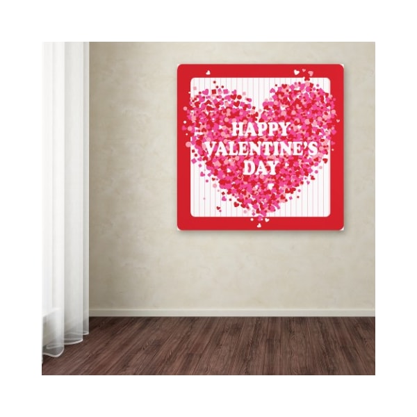 Trademark Fine Art Fiona Stokes-Gilbert 'Confetti Valentine' Canvas Art, 24x24 - ALI13727-C2424GG