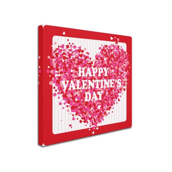 Trademark Fine Art Fiona Stokes-Gilbert 'Confetti Valentine' Canvas Art, 24x24 - ALI13727-C2424GG