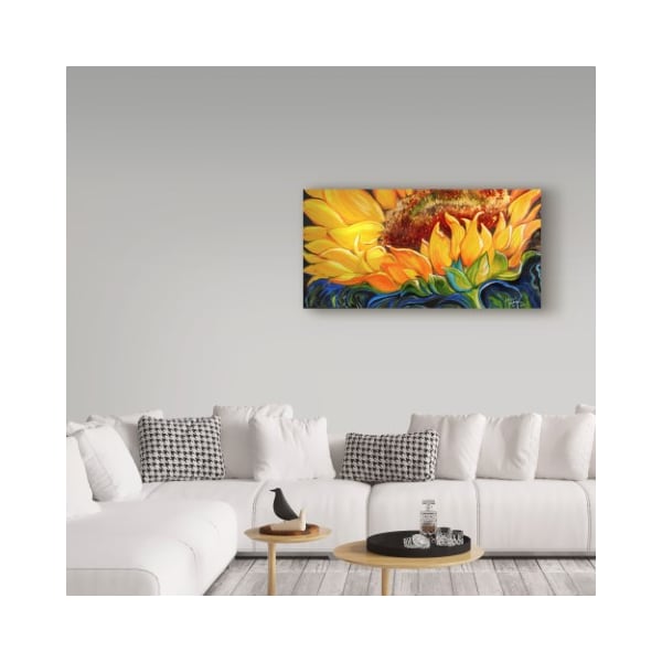 Trademark Fine Art Marcia Baldwin 'Sunflower Rise'N Shine' Canvas Art, 24x47 - ALI34646-C2447GG