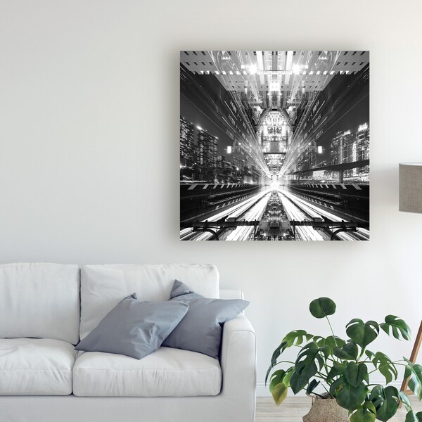 Trademark Fine Art Koji Tajima 'Electro Warp' Canvas Art, 18x18 - 1X08438-C1818GG