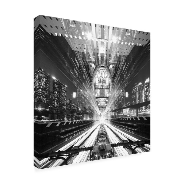 Trademark Fine Art Koji Tajima 'Electro Warp' Canvas Art, 18x18 - 1X08438-C1818GG