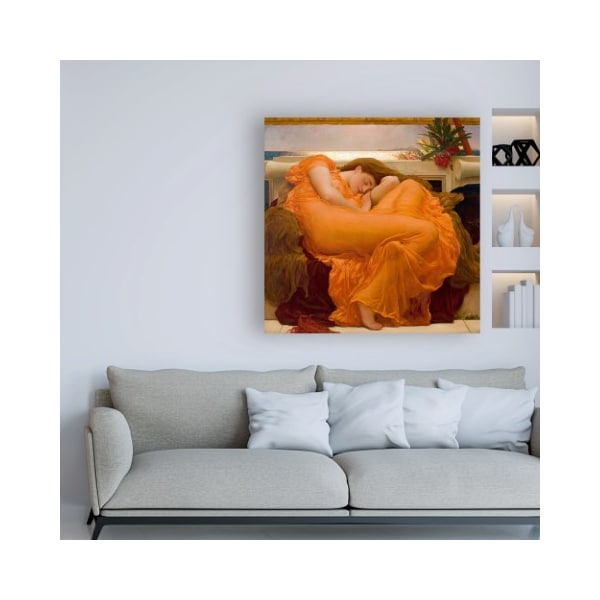 Trademark Fine Art Frederic Leighto 'Flaming June In Dress' Canvas Art, 35x35 - IC01894-C3535GG