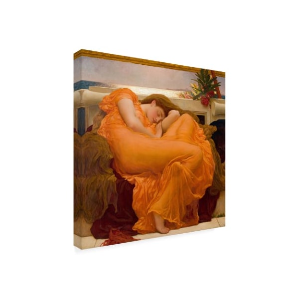 Trademark Fine Art Frederic Leighto 'Flaming June In Dress' Canvas Art, 35x35 - IC01894-C3535GG