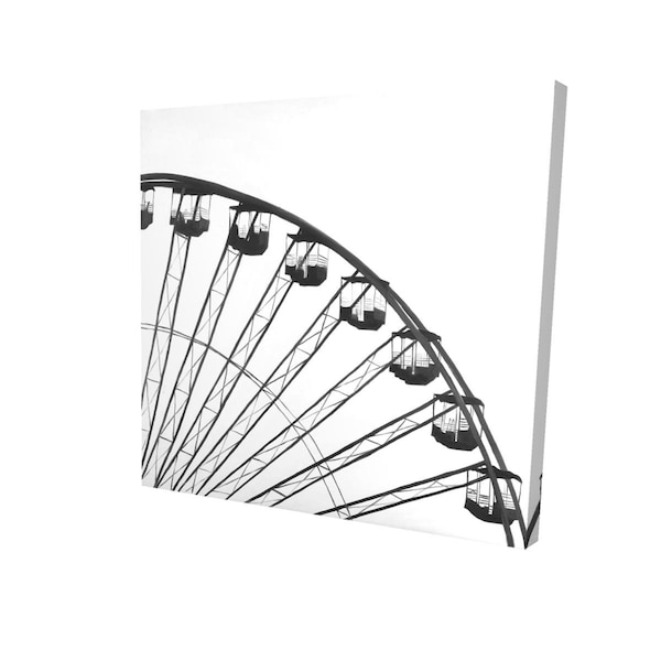 Begin Home Decor 12 x 12 in. Quarter of A Ferris Wheel-Print on Canvas - 2080-1212-MI81