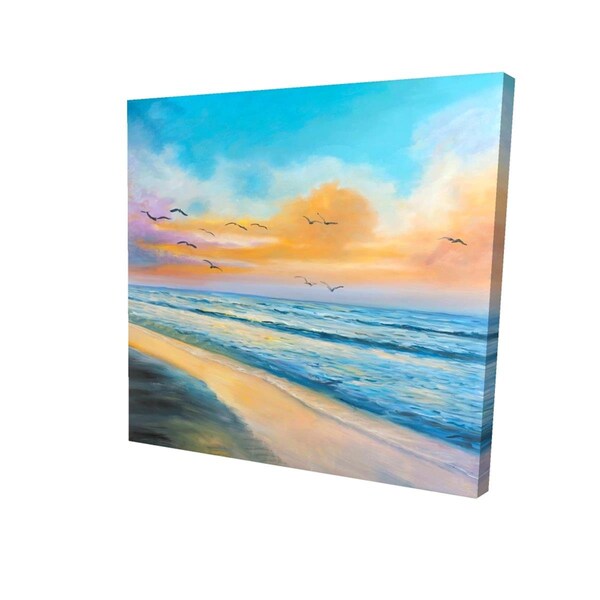 Fondo 12 x 12 in. Breathtaking Tropical Sunset-Print on Canvas - FO2790880