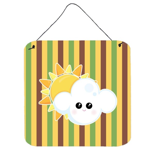 Carolines Treasures Weather Partly Cloudy Face Wall or Door Hanging Prints - BB7152DS66