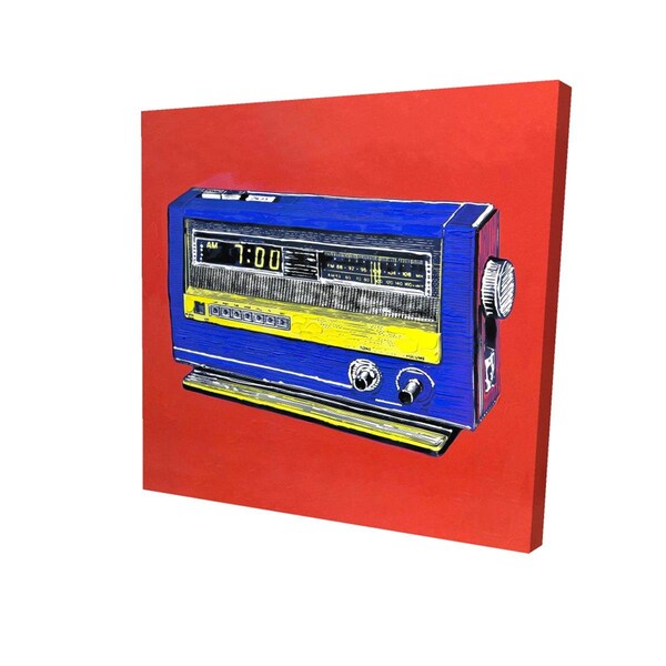 Begin Home Decor 32 x 32 in. Retro Radio Alarm-Print on Canvas - 2080-3232-MU3-1