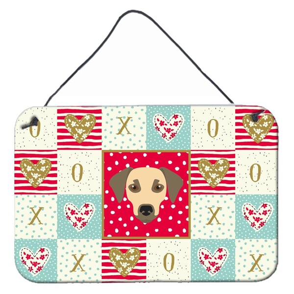 Carolines Treasures 8 x 12 in. Sato Dog Love Wall or Door Hanging Prints - CK5235DS812