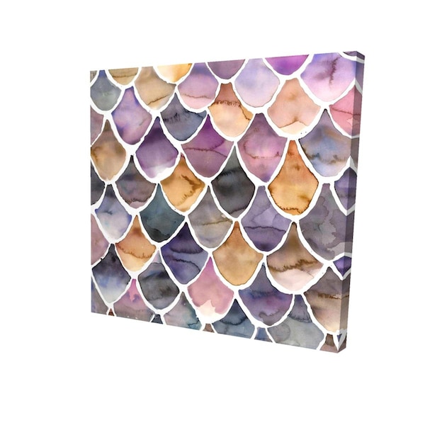 Begin Home Decor 16 x 16 in. Purple Like A Mermaid-Print on Canvas - 2080-1616-PA6